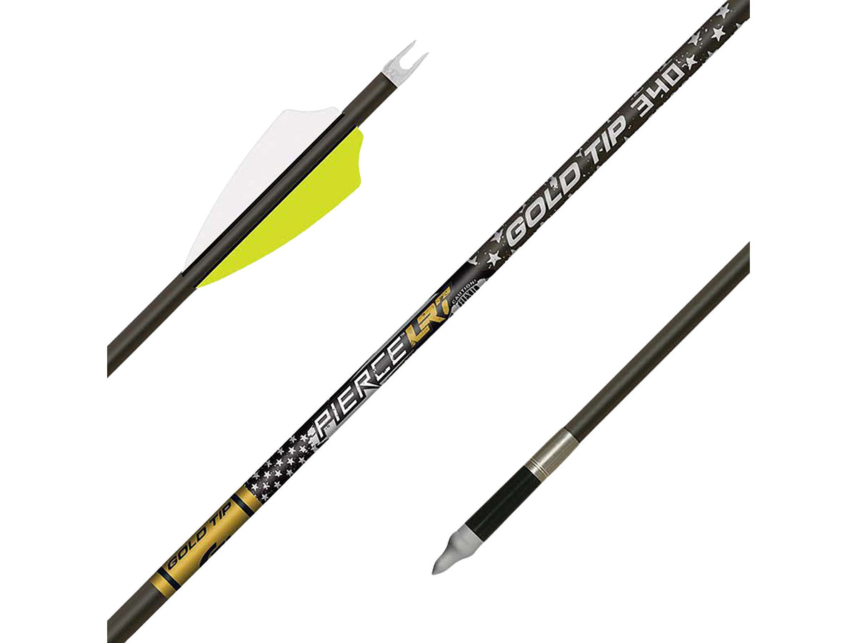 Gold Tip Pierce LRT Arrows 500 Fusion X-II Vanes 6 pk.