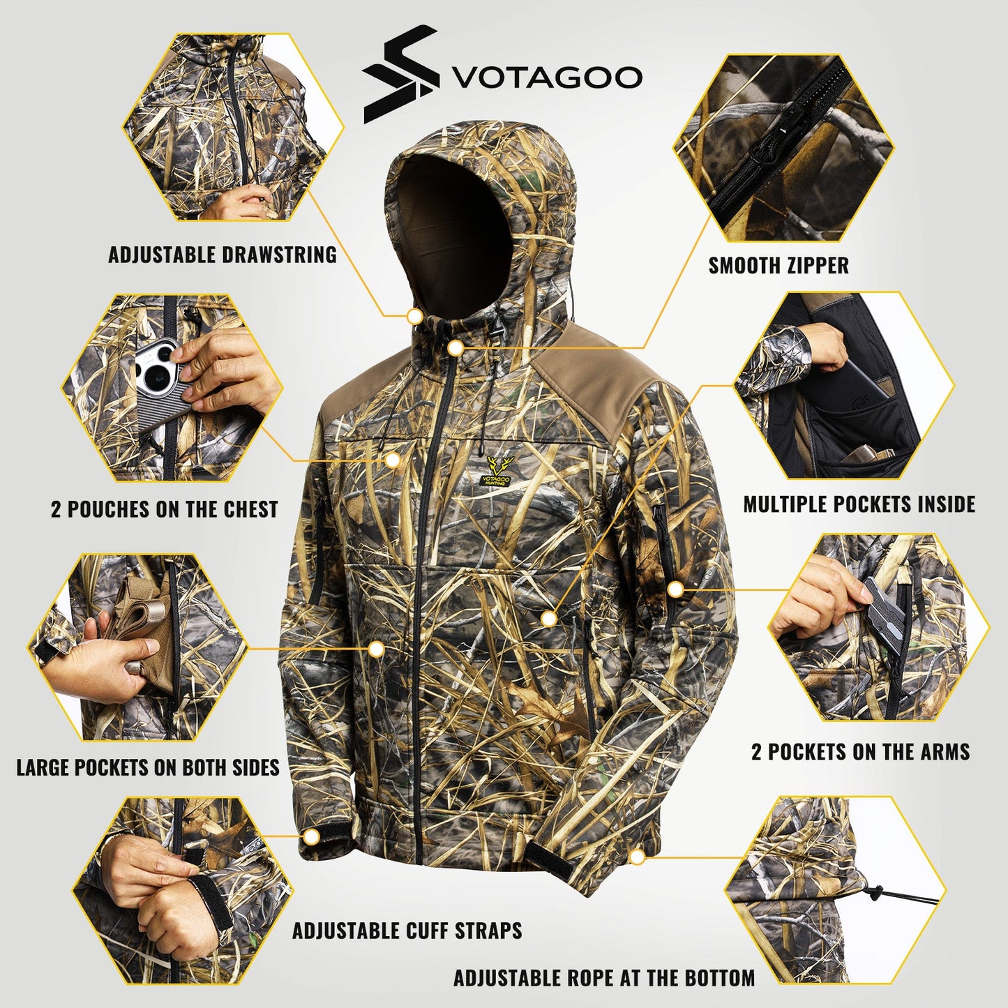 VOTAGOO® Quiet Hunting Suit