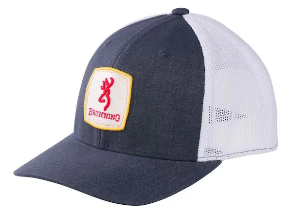 Browning Finn Mesh Back Cap - Navy/White