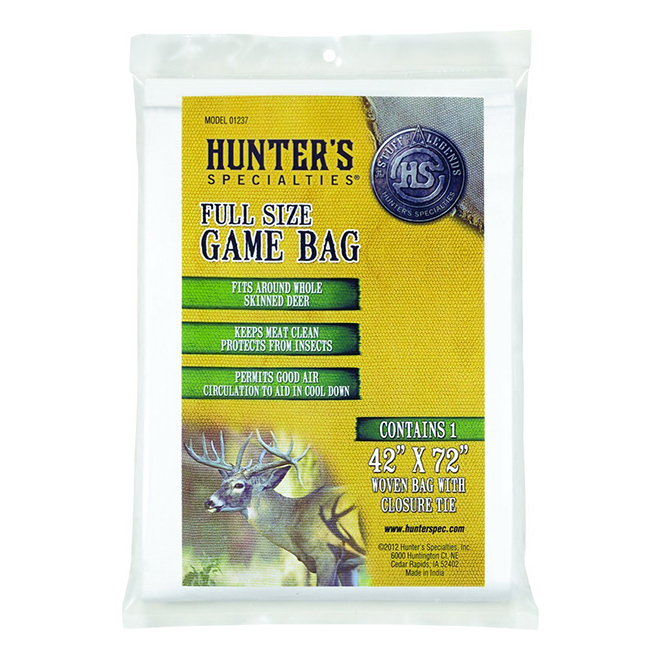 Hunter's Specialties Full Size Game Bag SKU 64944 Model 01237 UPC 021291012374