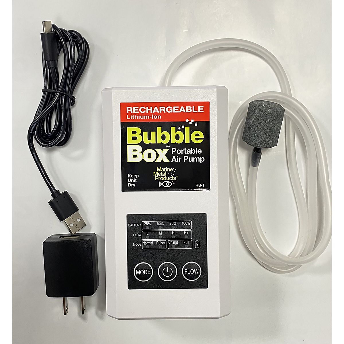 Marine Metal RB-1 Rechargeable Bubble Box live bait aerator