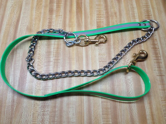 Wild Boar USA 3/4-Inch Reflective Day Glo and Chain Lead