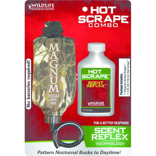 Wildlife Research Magnum Scrape-Dripper Combo with Hot-Scrape 4 oz SKU 66595 MFG 40387 UPC 024641403877